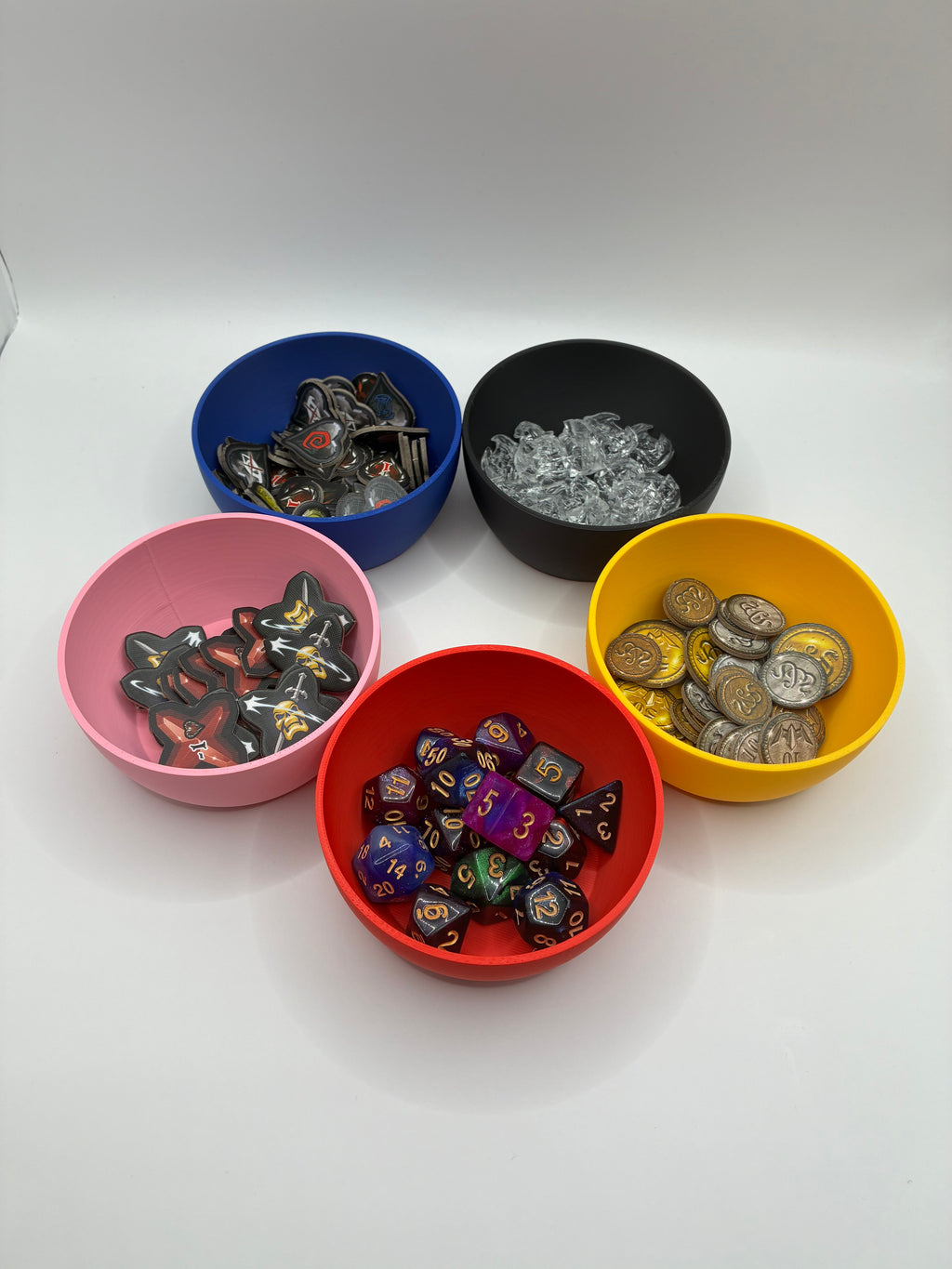 Bols de Jeu 3D pour jetons & ressources (Lot de 2)