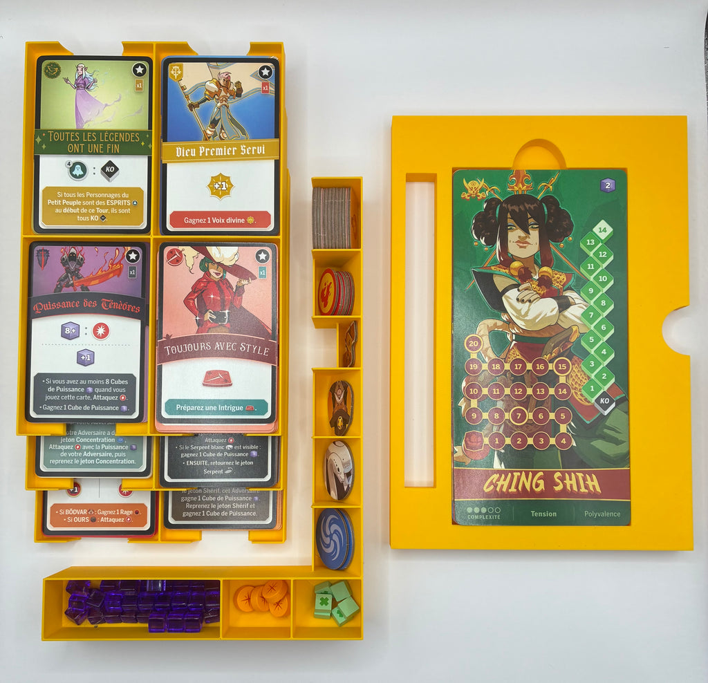 Insert 3D compatible avec le jeu Tag team - Organisateur de boîte