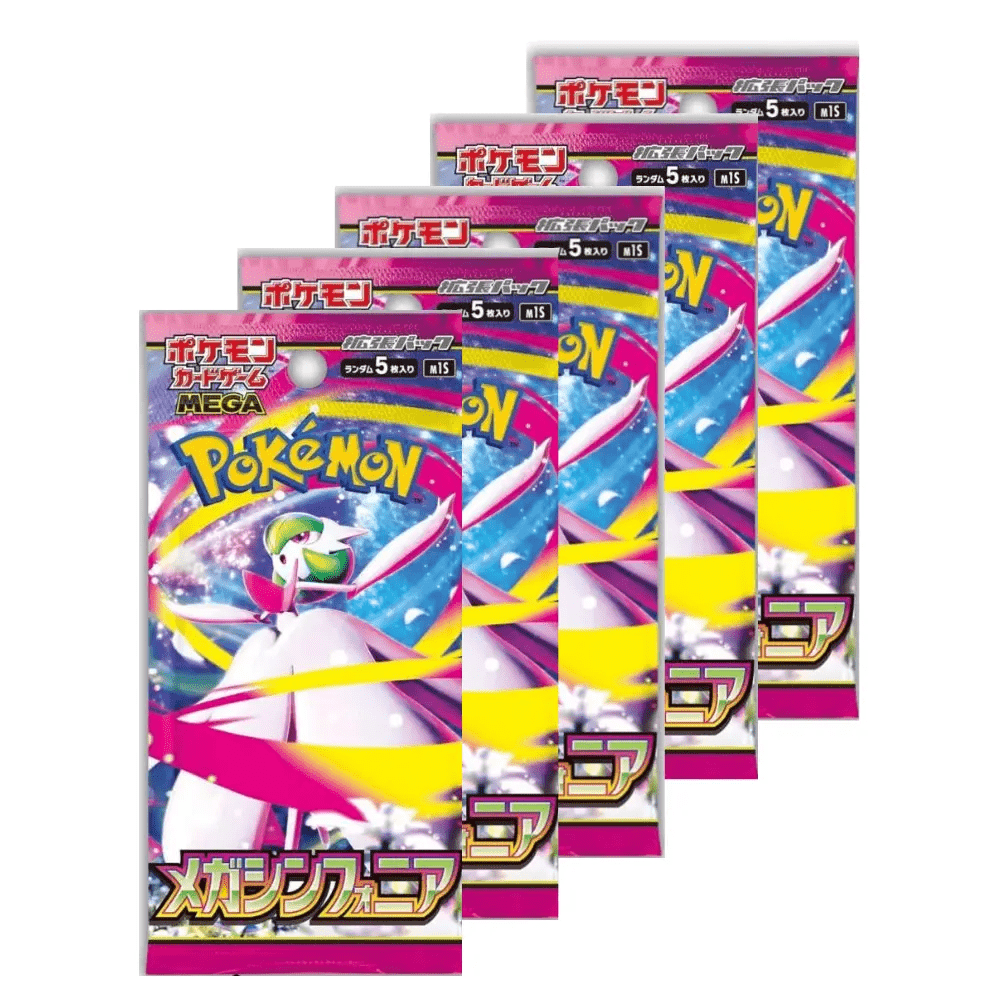 Pokémon – Lot de 5 Boosters Japonais – Mega Symphonia (M1S) - Akikori
