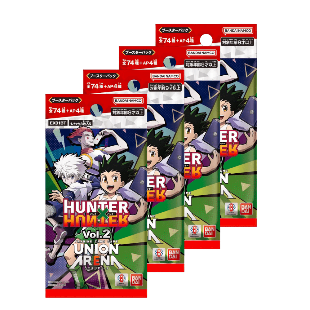 Union Arena - Lot de 4 boosters Japonais - HunterxHunter Vol.2 - Akikori
