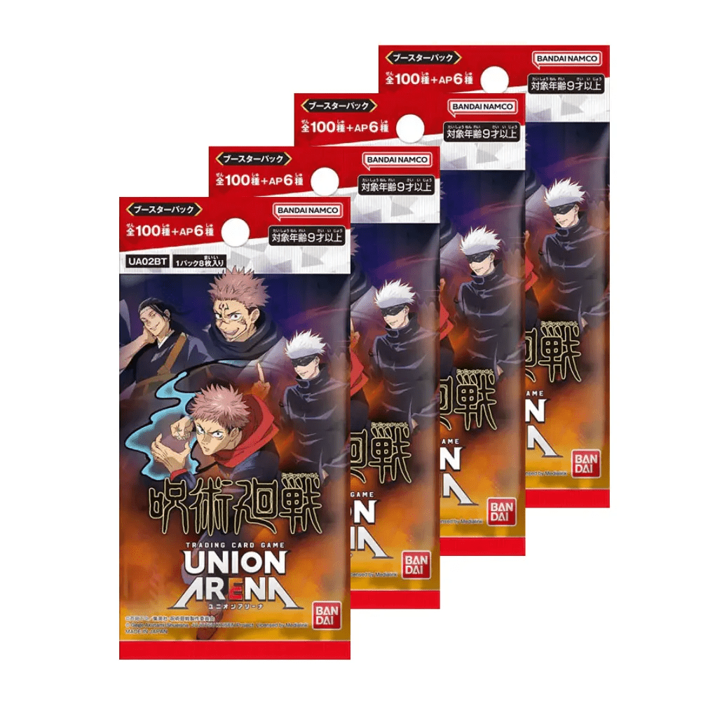 Union Arena – Lot de 4 Boosters Japonais – Jujutsu Kaisen - Akikori
