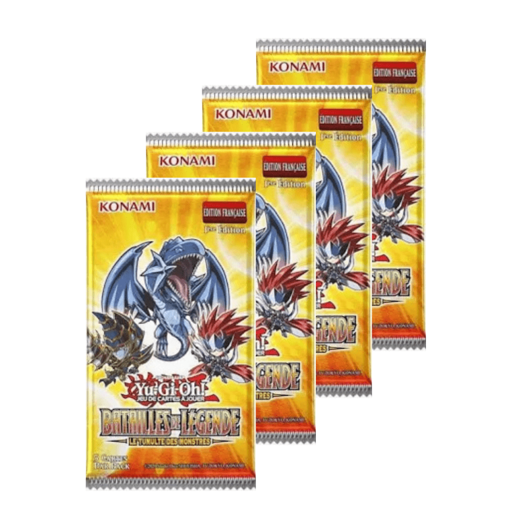 Yu - Gi - Oh! - Lot de 4 Boosters Français - Batailles de Légende : Le Tumulte des Monstres - Akikori